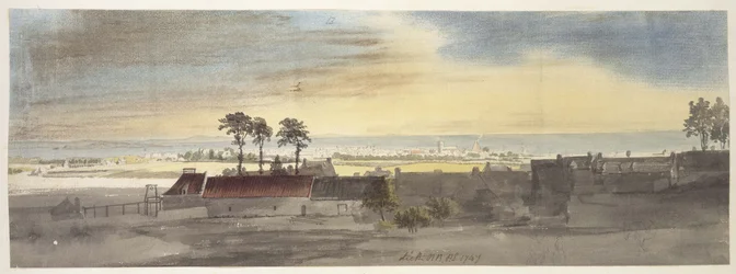 Leith, 1747 (akwarela i trochę kolorowej kredy nad wskazówkami w graficie)